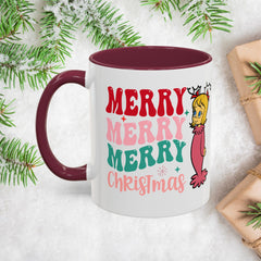 Merry Merry Merry and Bright Christmas Mugs