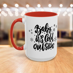 Winter-Themed Accent Coffee Mug