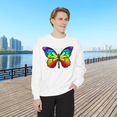 Rainbow Butterfly Unisex Sweatshirt