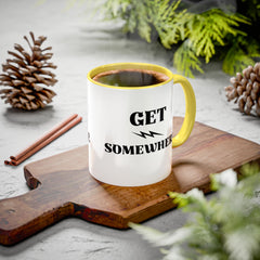 Get Somewhere Lightning Mug — Motivational Coffee Cup (11oz & 15oz)