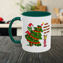 Holiday Mug Whimsical Design, Fun Christmas Gift,