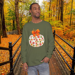 Pumpkin Floral Long Sleeve T-Shirt,