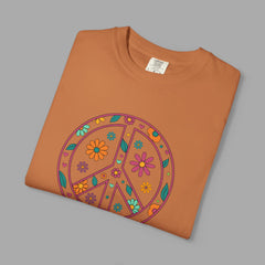 Flower Power Peace T-Shirt, Unisex Boho Tee,