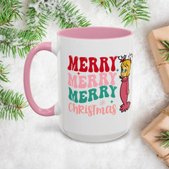 Merry Merry Merry and Bright Christmas Mugs
