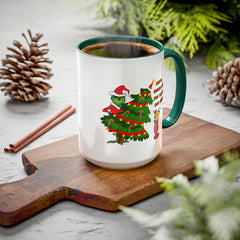 Holiday Mug Whimsical Design, Fun Christmas Gift,