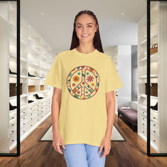Flower Power Peace T-Shirt, Unisex Boho Tee,