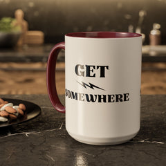 Get Somewhere Lightning Mug — Motivational Coffee Cup (11oz & 15oz)