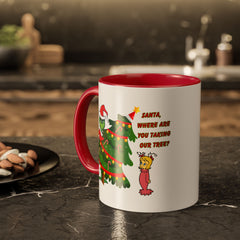 Holiday Mug Whimsical Design, Fun Christmas Gift,