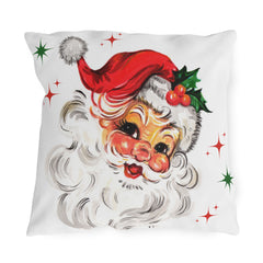 Retro Santa Claus Christmas Decor Throw Pillow