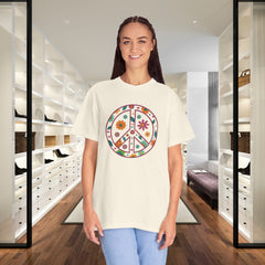Flower Power Peace T-Shirt, Unisex Boho Tee,
