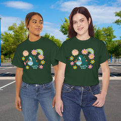 Earth Day Cute Floral Graphic Tee — "Earth Day" Cute Planet & Flowers T-Shirt