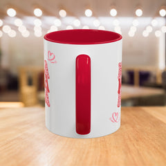 Mama Heart Mug — Retro Floral "Mama" Coffee Cup (11oz & 15oz)