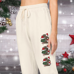 Holiday Ho Ho Ho Fleece Sweatpants - Unisex Lounge Pants,