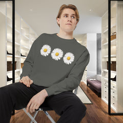 Daisy Unisex Garment-Dyed Sweatshirt -