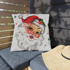 Retro Santa Claus Christmas Decor Throw Pillow