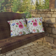 Floral Outdoor Pillows, Spring Home Decor,