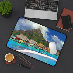 Tropical Paradise Desk Mat - Relaxing Office Decor