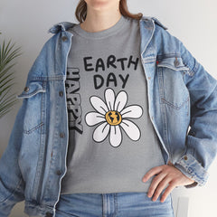 Earth Day Daisy T-Shirt — "Happy Earth Day" Graphic Tee