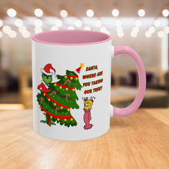 Holiday Mug Whimsical Design, Fun Christmas Gift,
