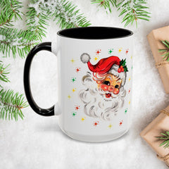 Festive Santa Mug, Christmas Gift, Santa Claus Design