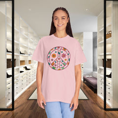 Flower Power Peace T-Shirt, Unisex Boho Tee,