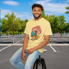 Retro Mushroom Floral T-Shirt, Unisex Boho Tee,