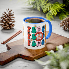Colorful Peace Sign Mugs