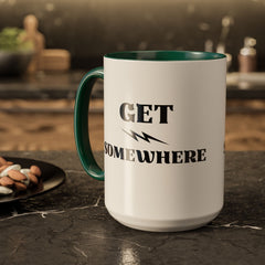 Get Somewhere Lightning Mug — Motivational Coffee Cup (11oz & 15oz)
