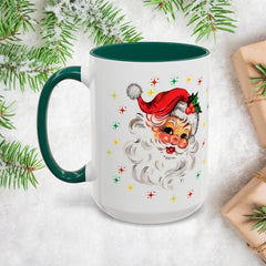 Festive Santa Mug, Christmas Gift, Santa Claus Design