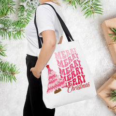 Holiday Tote Bag Merry Christmas