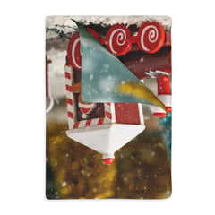 Christmas Gingerbread Village Velveteen Blanket