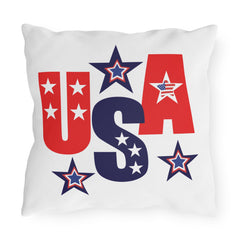 USA Patriotic Outdoor Pillows, 4th of July Decor