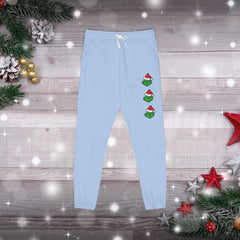 Festive Mean Green Holiday Unisex Fleece Sweatpants