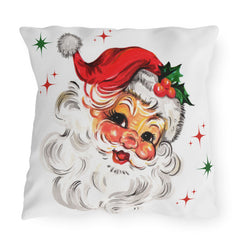 Retro Santa Claus Christmas Decor Throw Pillow