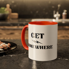 Get Somewhere Lightning Mug — Motivational Coffee Cup (11oz & 15oz)