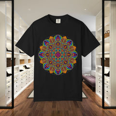 Mandala Graphic T‑Shirt — Colorful Psychedelic Boho Tee