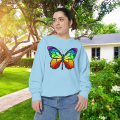 Rainbow Butterfly Unisex Sweatshirt
