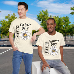 Earth Day Daisy T-Shirt — "Happy Earth Day" Graphic Tee