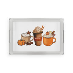 Fall-Themed Acrylic Serving Tray,