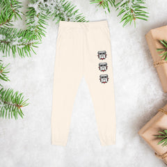 Cool Bulldog Print Fleece Unisex Sweatpants