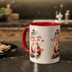 Festive Christmas Mugs, Santa Coffee Cups,