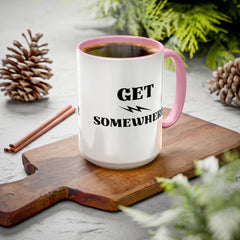 Get Somewhere Lightning Mug — Motivational Coffee Cup (11oz & 15oz)