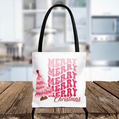 Holiday Tote Bag Merry Christmas