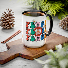 Colorful Peace Sign Mugs
