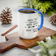 Super Dad Super Husband Super Blessed Coffee Mug — Father's Day Gift (11oz/15oz)