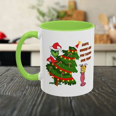 Holiday Mug Whimsical Design, Fun Christmas Gift,