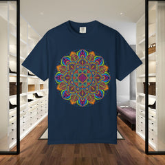 Mandala Graphic T‑Shirt — Colorful Psychedelic Boho Tee
