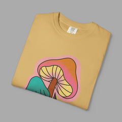 Retro Mushroom Floral T-Shirt, Unisex Boho Tee,