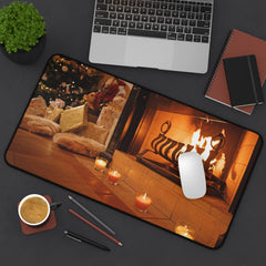 Cozy Christmas Desk Mat | Festive Home Decor for Holiday Vibes,