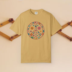 Flower Power Peace T-Shirt, Unisex Boho Tee,
